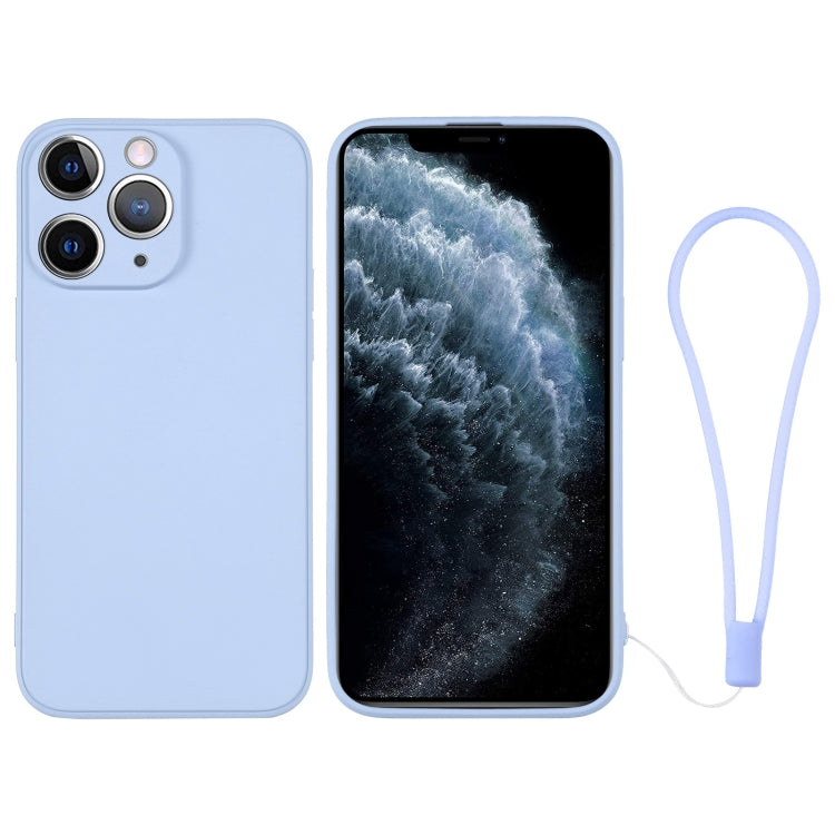 Custodia per telefono in silicone con cinturino da polso, For iPhone 11 Pro Max