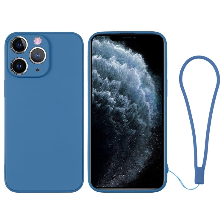 Custodia per telefono in silicone con cinturino da polso, For iPhone 11 Pro Max