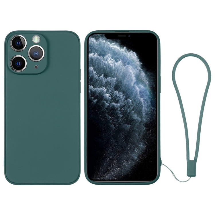 Custodia per telefono in silicone con cinturino da polso, For iPhone 11 Pro Max