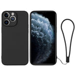 Custodia per telefono in silicone con cinturino da polso, For iPhone 11 Pro Max