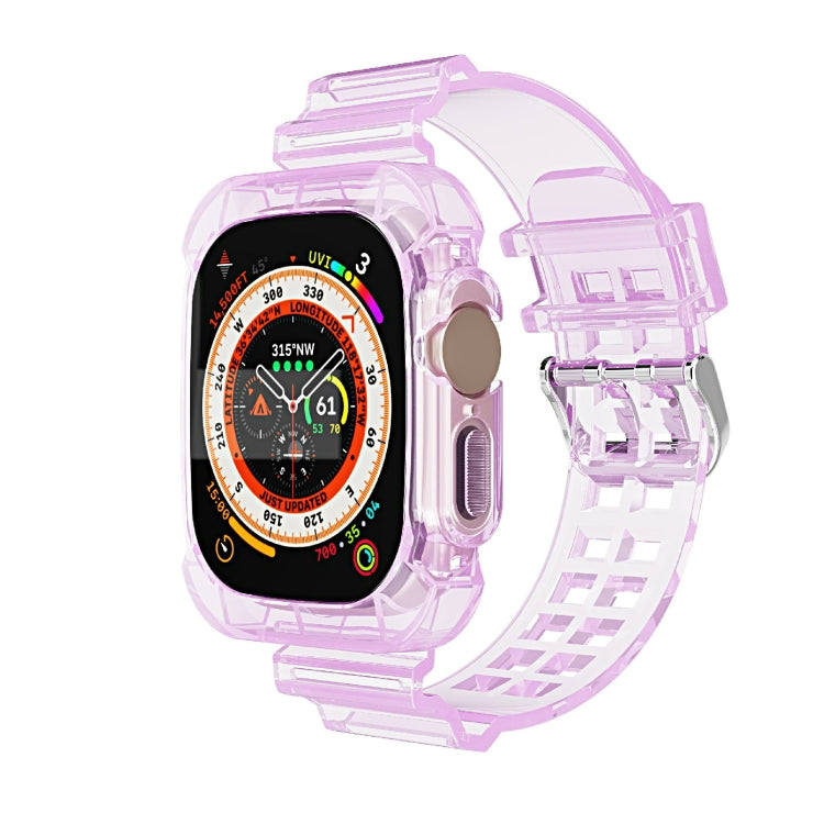Cinturino integrato in TPU trasparente Glacier, For Apple Watch Ultra 49mm
