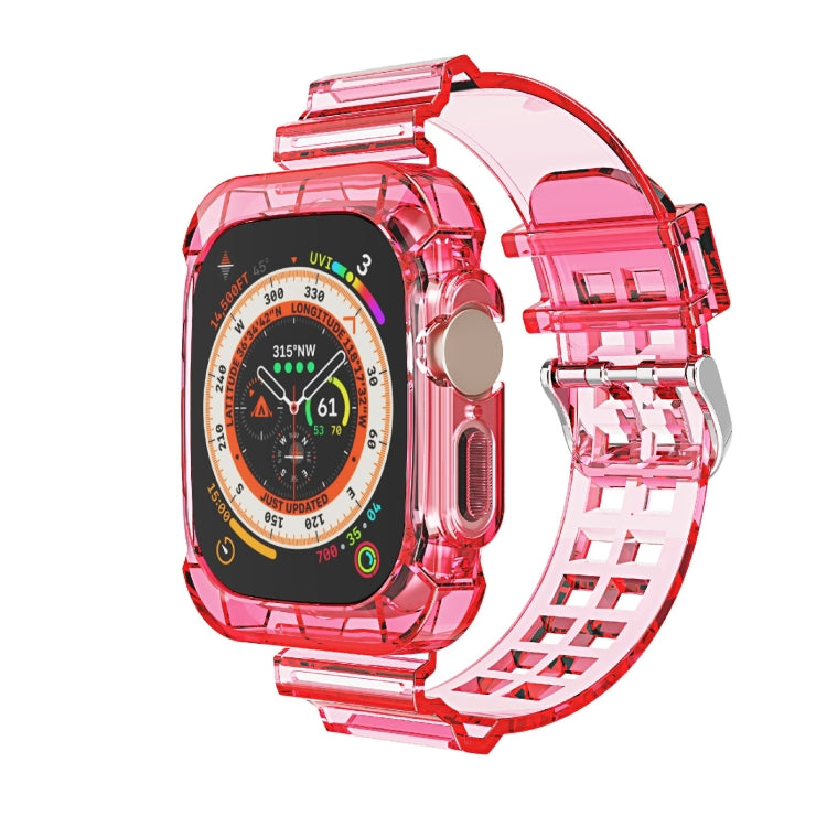 Cinturino integrato in TPU trasparente Glacier, For Apple Watch Ultra 49mm