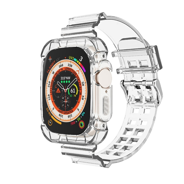Cinturino integrato in TPU trasparente Glacier, For Apple Watch Ultra 49mm