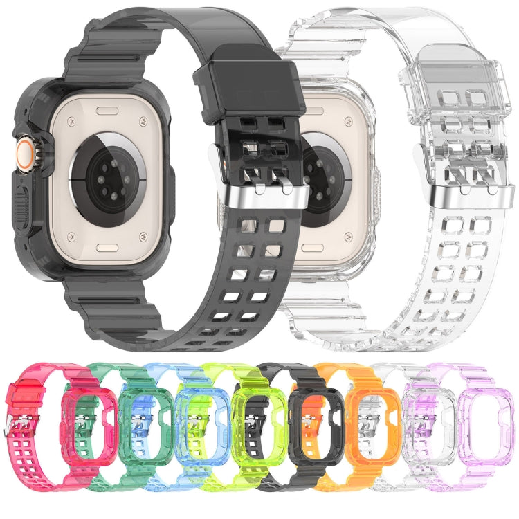 Cinturino integrato in TPU trasparente Glacier, For Apple Watch Ultra 49mm