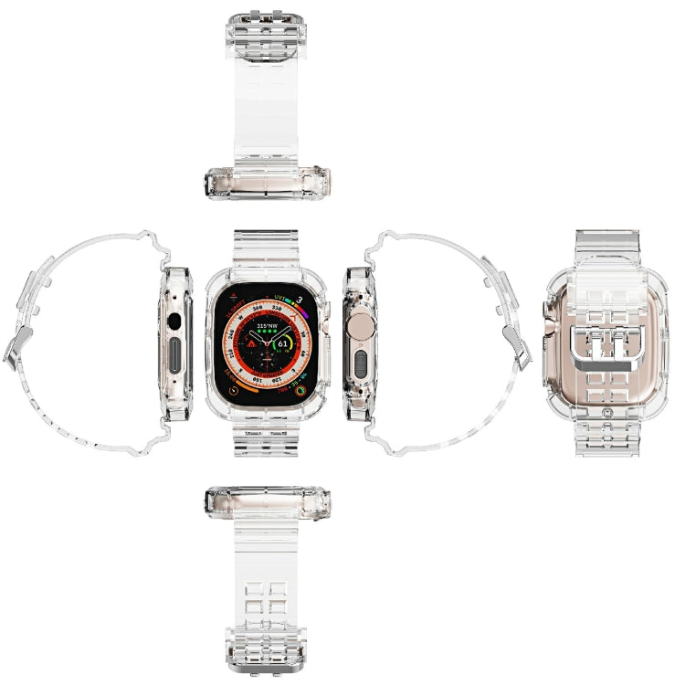 Cinturino integrato in TPU trasparente Glacier, For Apple Watch Ultra 49mm