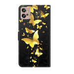 Modello di pittura 3D TPU + custodia per telefono in pelle PU, For Motorola Moto G32, For Motorola Moto G42