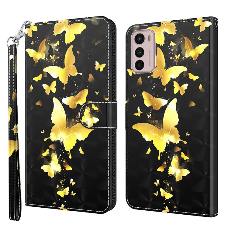 Modello di pittura 3D TPU + custodia per telefono in pelle PU, For Motorola Moto G32, For Motorola Moto G42