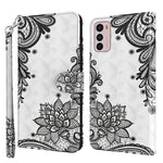 Modello di pittura 3D TPU + custodia per telefono in pelle PU, For Motorola Moto G32, For Motorola Moto G42