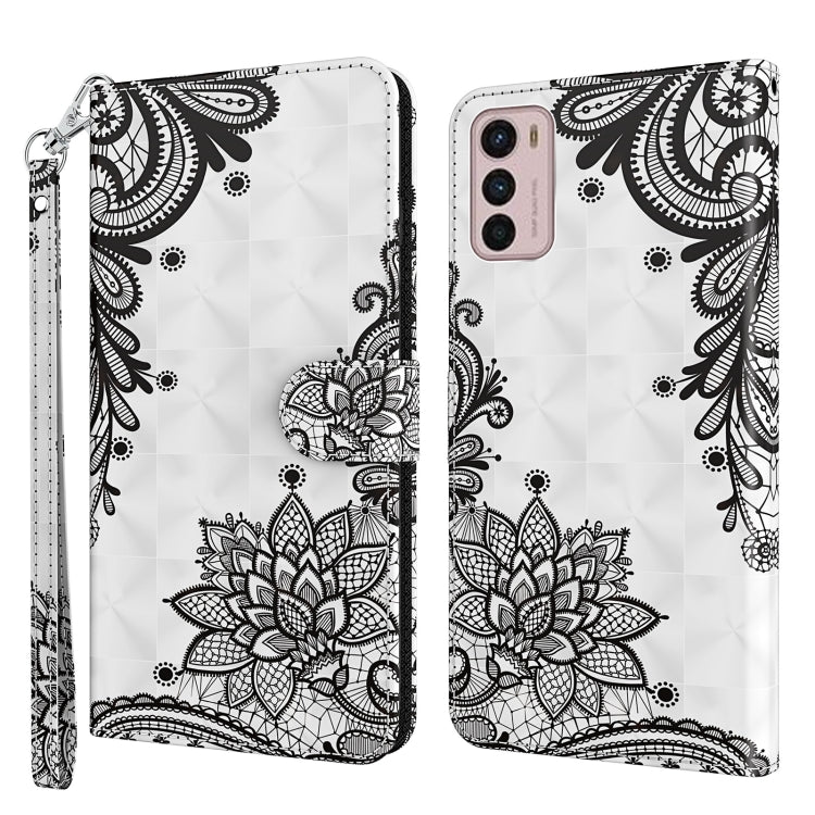 Modello di pittura 3D TPU + custodia per telefono in pelle PU, For Motorola Moto G32, For Motorola Moto G42