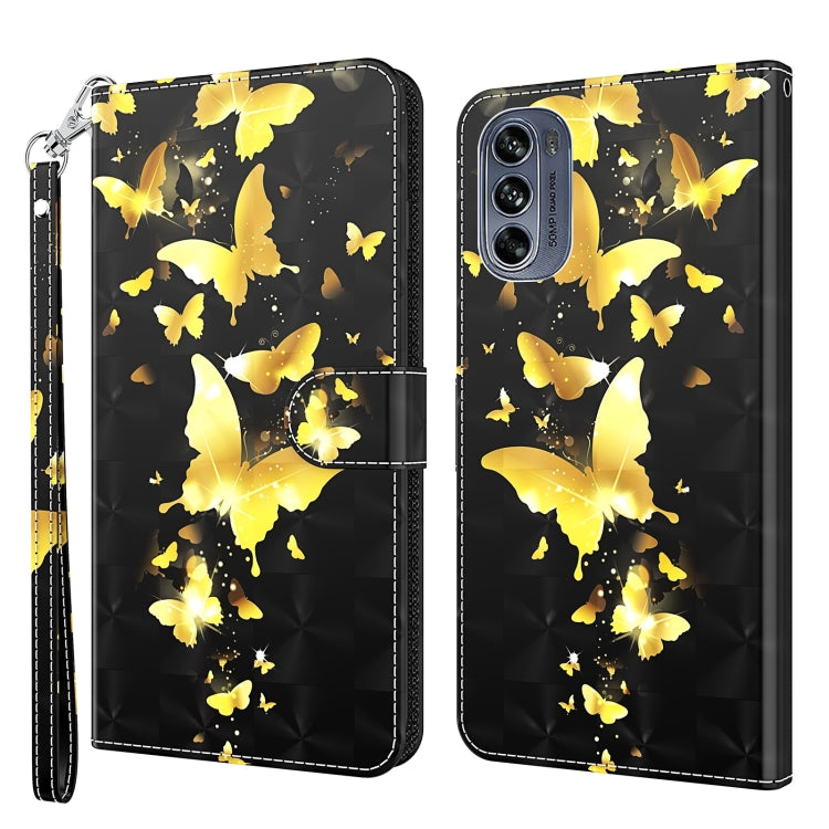 Modello di pittura 3D TPU + custodia per telefono in pelle PU, For Motorola Moto G62, For Honor Magic4 Lite 4G/5G