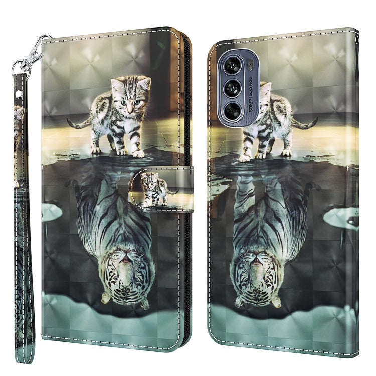 Modello di pittura 3D TPU + custodia per telefono in pelle PU, For Motorola Moto G62, For Honor Magic4 Lite 4G/5G