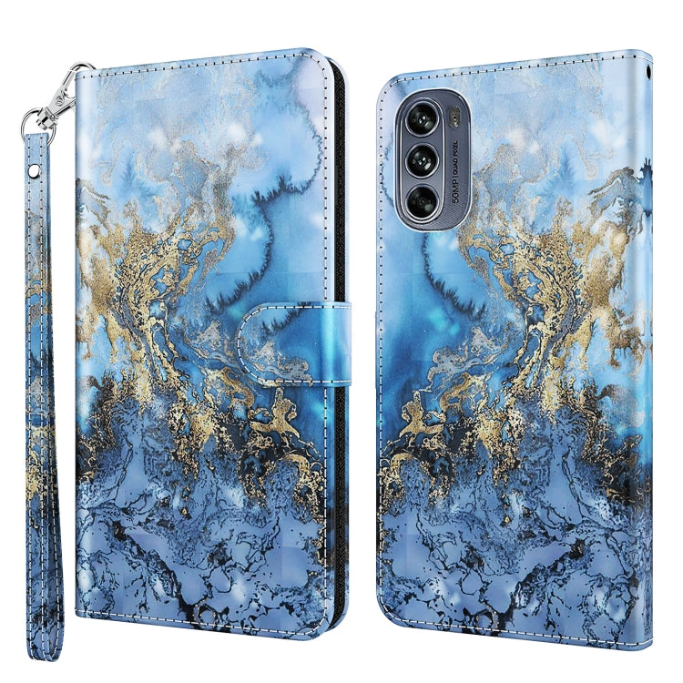 Modello di pittura 3D TPU + custodia per telefono in pelle PU, For Motorola Moto G62, For Honor Magic4 Lite 4G/5G
