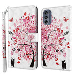 Modello di pittura 3D TPU + custodia per telefono in pelle PU, For Motorola Moto G62, For Honor Magic4 Lite 4G/5G