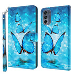 Modello di pittura 3D TPU + custodia per telefono in pelle PU, For Motorola Moto G62, For Honor Magic4 Lite 4G/5G