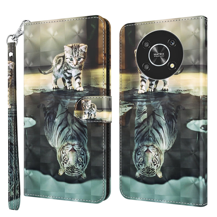 Modello di pittura 3D TPU + custodia per telefono in pelle PU, For Motorola Moto G62, For Honor Magic4 Lite 4G/5G