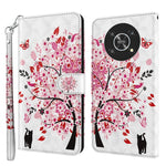 Modello di pittura 3D TPU + custodia per telefono in pelle PU, For Motorola Moto G62, For Honor Magic4 Lite 4G/5G