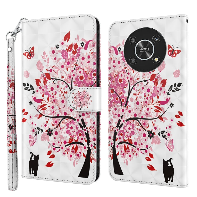 Modello di pittura 3D TPU + custodia per telefono in pelle PU, For Motorola Moto G62, For Honor Magic4 Lite 4G/5G