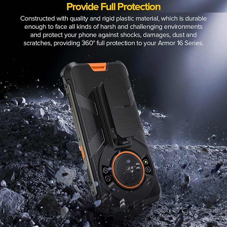 Custodia per telefono con clip posteriore Ulefone con moschettone, For Ulefone Power Armor 16 Pro / Power Armor 16S