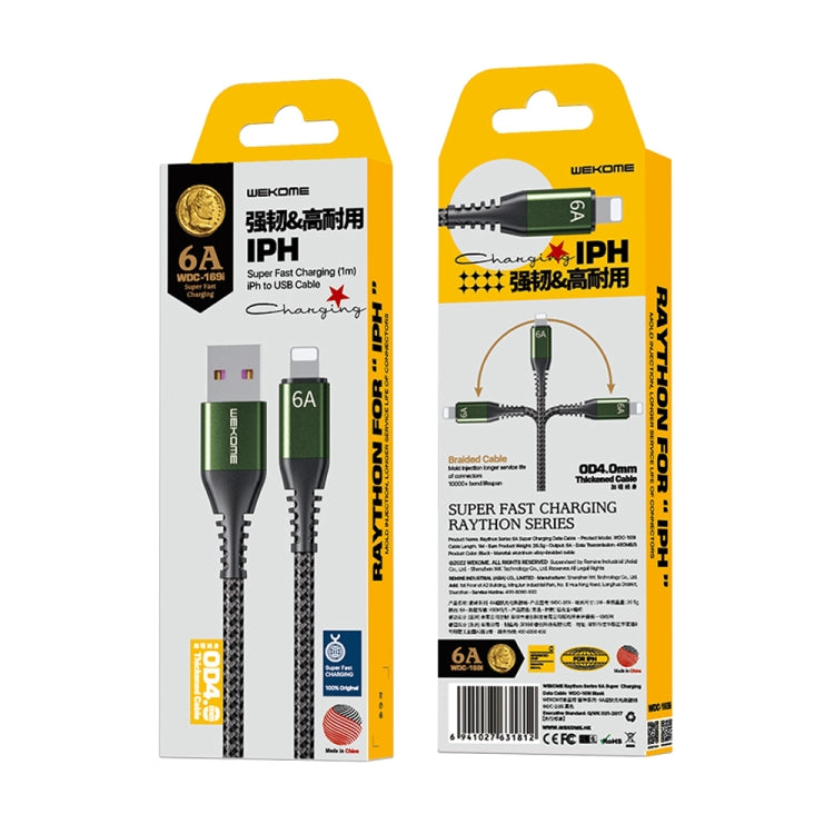 WEKOME WDC-169I Cavo dati di ricarica rapida da USB a 8 pin Raython serie 6A, Length: 1m