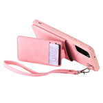 Custodia portafoglio con specchio e slot carte per Galaxy S20+