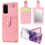 Custodia portafoglio con specchio e slot carte per Galaxy S20+