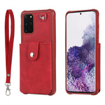 Custodia portafoglio con specchio e slot carte per Galaxy S20+