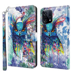 Modello di pittura 3D TPU + custodia per telefono in pelle PU, For OPPO Find X5, For OPPO Find X5 Pro