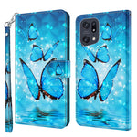 Modello di pittura 3D TPU + custodia per telefono in pelle PU, For OPPO Find X5, For OPPO Find X5 Pro