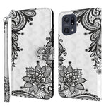 Modello di pittura 3D TPU + custodia per telefono in pelle PU, For OPPO Find X5, For OPPO Find X5 Pro