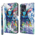 Modello di pittura 3D TPU + custodia per telefono in pelle PU, For OPPO Find X5, For OPPO Find X5 Pro