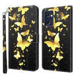 Modello di pittura 3D TPU + custodia per telefono in pelle PU, For OPPO Reno7 5G/Find X5 Lite, For vivo Y72 5G