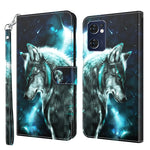 Modello di pittura 3D TPU + custodia per telefono in pelle PU, For OPPO Reno7 5G/Find X5 Lite, For vivo Y72 5G