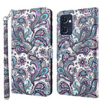 Modello di pittura 3D TPU + custodia per telefono in pelle PU, For OPPO Reno7 5G/Find X5 Lite, For vivo Y72 5G