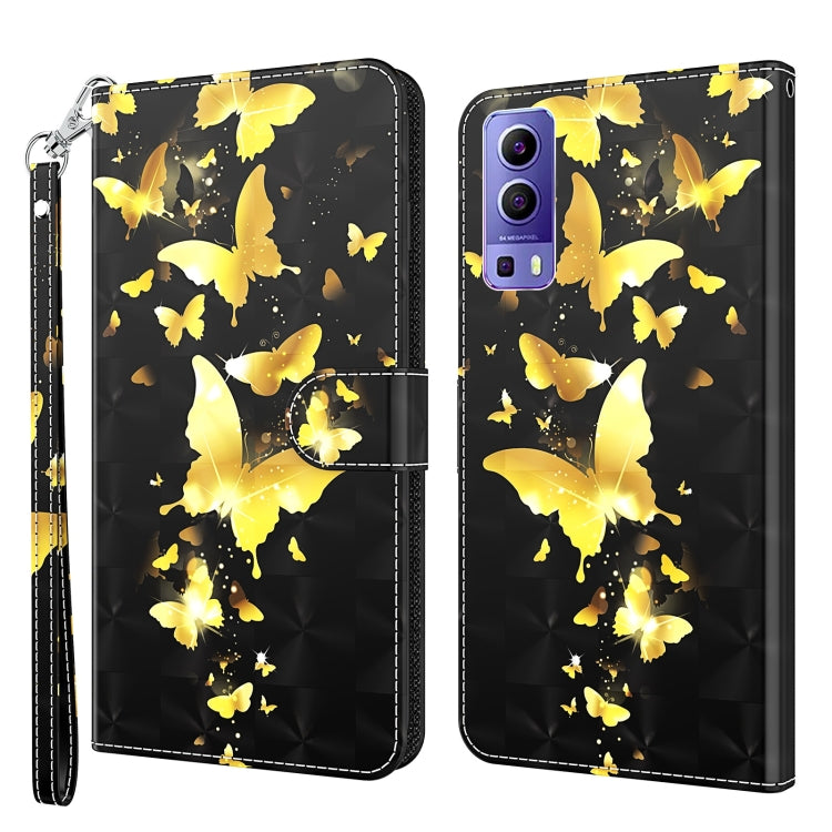 Modello di pittura 3D TPU + custodia per telefono in pelle PU, For OPPO Reno7 5G/Find X5 Lite, For vivo Y72 5G