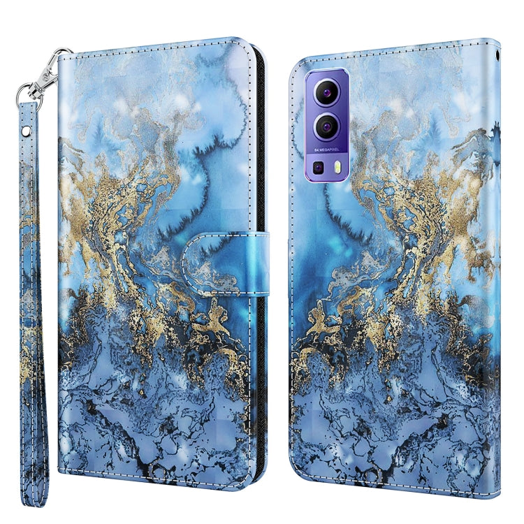 Modello di pittura 3D TPU + custodia per telefono in pelle PU, For OPPO Reno7 5G/Find X5 Lite, For vivo Y72 5G