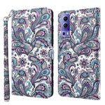 Modello di pittura 3D TPU + custodia per telefono in pelle PU, For OPPO Reno7 5G/Find X5 Lite, For vivo Y72 5G
