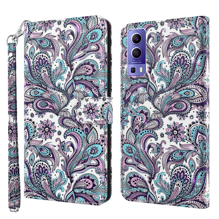 Modello di pittura 3D TPU + custodia per telefono in pelle PU, For OPPO Reno7 5G/Find X5 Lite, For vivo Y72 5G