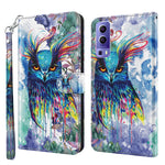 Modello di pittura 3D TPU + custodia per telefono in pelle PU, For OPPO Reno7 5G/Find X5 Lite, For vivo Y72 5G