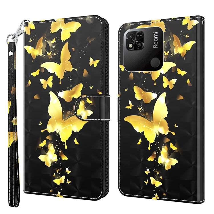 Modello di pittura 3D TPU + custodia per telefono in pelle PU, For Xiaomi Redmi 10A, For Xiaomi Poco M4 5G/Redmi 10 5G