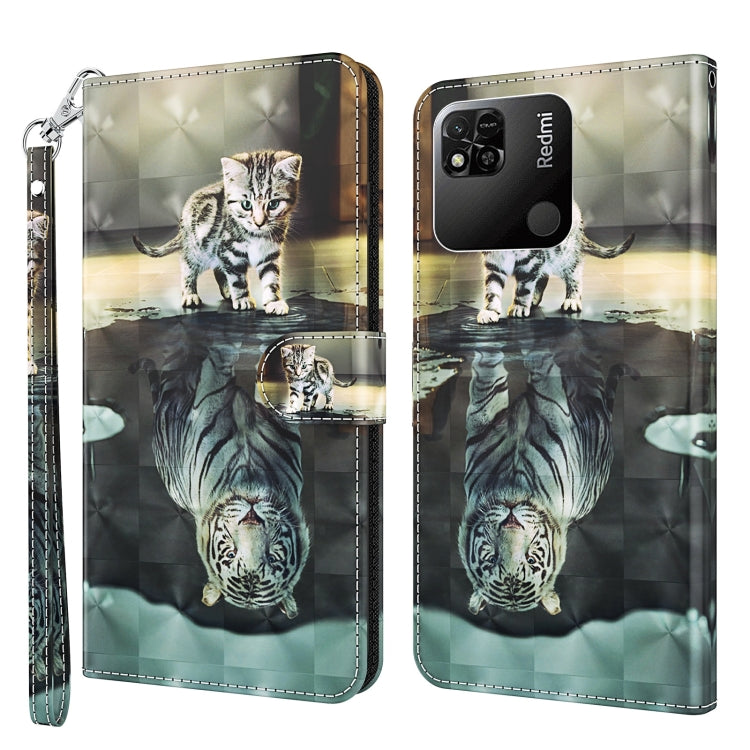 Modello di pittura 3D TPU + custodia per telefono in pelle PU, For Xiaomi Redmi 10A, For Xiaomi Poco M4 5G/Redmi 10 5G