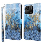 Modello di pittura 3D TPU + custodia per telefono in pelle PU, For Xiaomi Redmi 10A, For Xiaomi Poco M4 5G/Redmi 10 5G