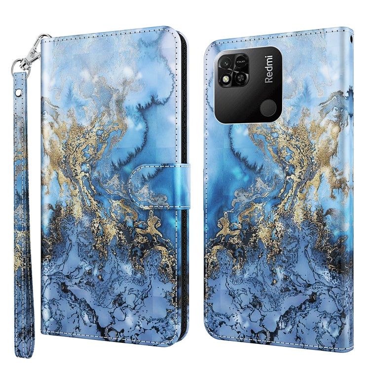 Modello di pittura 3D TPU + custodia per telefono in pelle PU, For Xiaomi Redmi 10A, For Xiaomi Poco M4 5G/Redmi 10 5G
