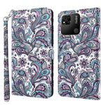 Modello di pittura 3D TPU + custodia per telefono in pelle PU, For Xiaomi Redmi 10A, For Xiaomi Poco M4 5G/Redmi 10 5G