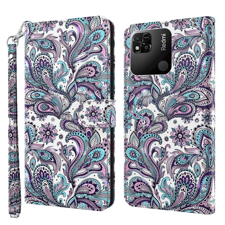 Modello di pittura 3D TPU + custodia per telefono in pelle PU, For Xiaomi Redmi 10A, For Xiaomi Poco M4 5G/Redmi 10 5G