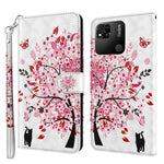 Modello di pittura 3D TPU + custodia per telefono in pelle PU, For Xiaomi Redmi 10A, For Xiaomi Poco M4 5G/Redmi 10 5G