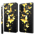 Modello di pittura 3D TPU + custodia per telefono in pelle PU, For Xiaomi Redmi 10A, For Xiaomi Poco M4 5G/Redmi 10 5G