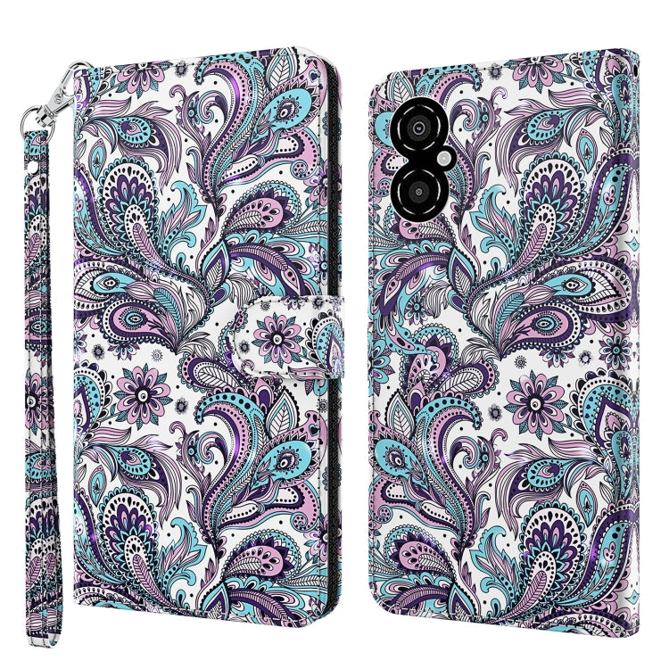 Modello di pittura 3D TPU + custodia per telefono in pelle PU, For Xiaomi Redmi 10A, For Xiaomi Poco M4 5G/Redmi 10 5G