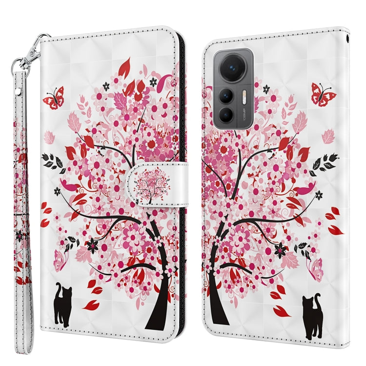 Modello di pittura 3D TPU + custodia per telefono in pelle PU, For Xiaomi 12 Lite 4G/5G