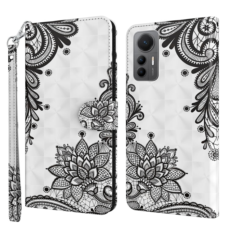 Modello di pittura 3D TPU + custodia per telefono in pelle PU, For Xiaomi 12 Lite 4G/5G