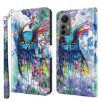 Modello di pittura 3D TPU + custodia per telefono in pelle PU, For Xiaomi 12 Lite 4G/5G